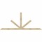 Ekena Millwork Saratoga Rough Sawn Timber Gable Bracket, Douglas Fir, 108"W x 45"H x 4"D x 4"F, 10/12 Pitch GBW108X45X0404SAR00RDF - alternate 1